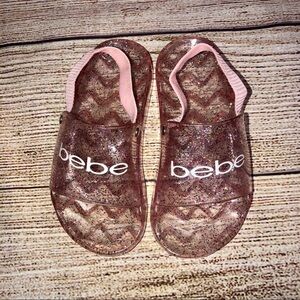 BeBe Toddler Girls Glitter Jelly Sandals